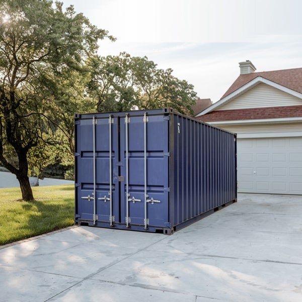 we deliver the residential storage containers to your property using specialized equipment
